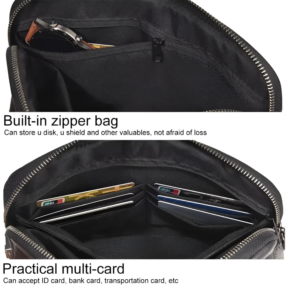 کیف لوازم جانبی دارای قفل رمزدار شیائومی مدل WIWU Alpha Anti-Theft Clutch Bag — تصویر ۶
