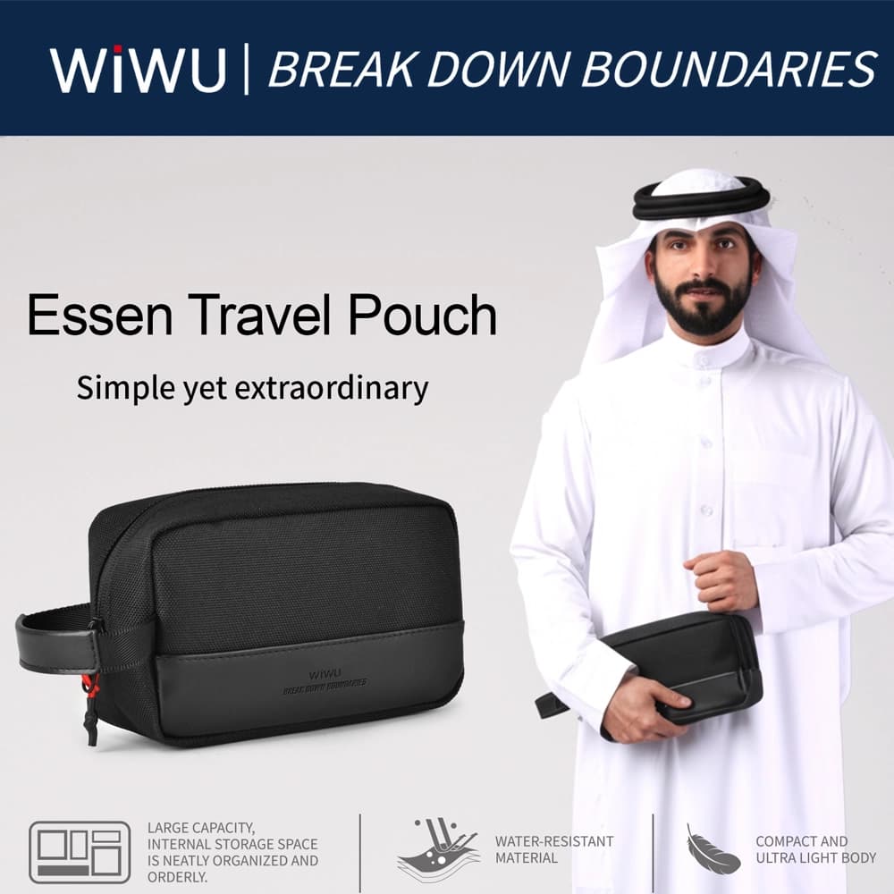 کيف دستی اکسسوری و لوازم جانبی شیائومی مدل WIWU Essen Travel Pouch — تصویر ۵