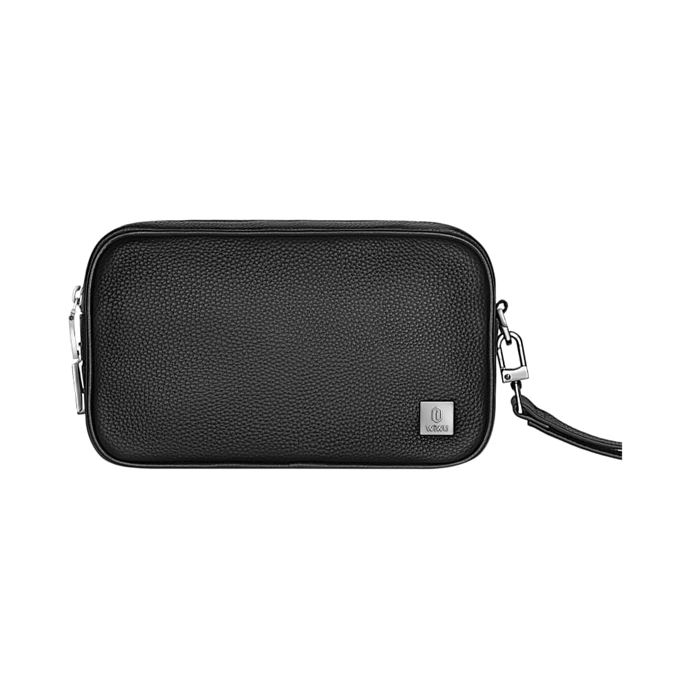 کيف لوازم جانبی همراه با اثر انگشت هوشمند شیائومی مدل WIWU Master Genuine Leather Fingerprint Lock Pouch — تصویر ۲