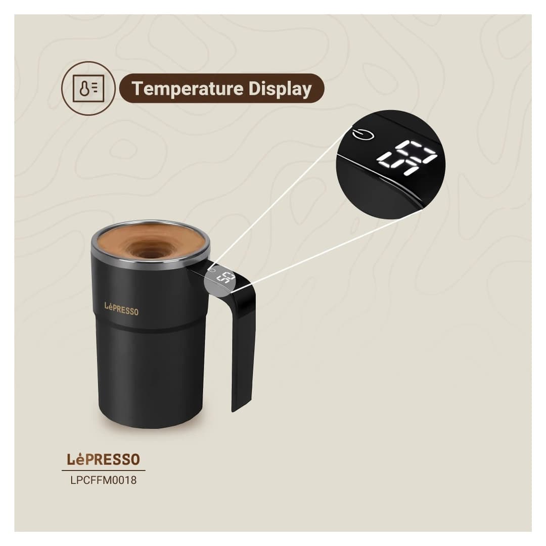 ماگ همزن خودکار شارژی 380mm لپرسو LP018 — تصویر ۳