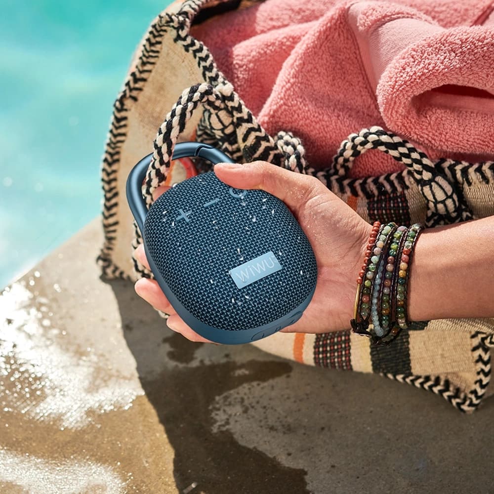 اسپیکر بلوتوثی شیائومی مدل WIWU Clip Fun Portable Wireless Speaker H3 — تصویر ۳