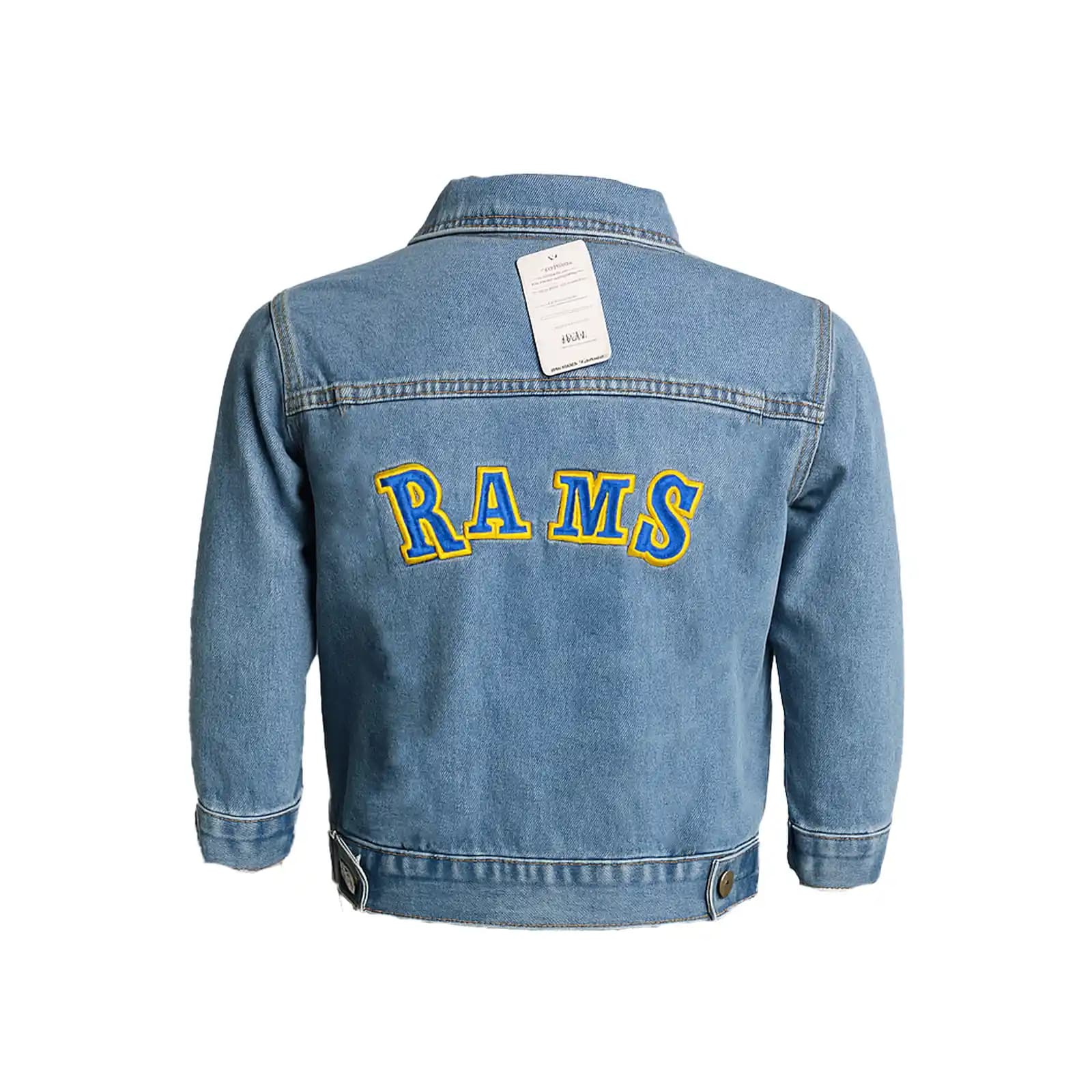 کت تک بچگانه جین اسپرت مدل RAMS رنگ آبی