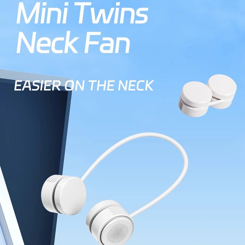 پنکه گردنی شیائومی مدل WIWU Twins Neck Fan WI-FS014 — تصویر ۲