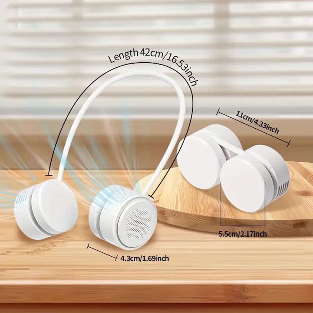 پنکه گردنی شیائومی مدل WIWU Twins Neck Fan WI-FS014 — تصویر ۴