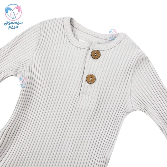 بادی آستین بلند کبریتی دو دکمه فلکسی Flexi 512003 — تصویر ۲