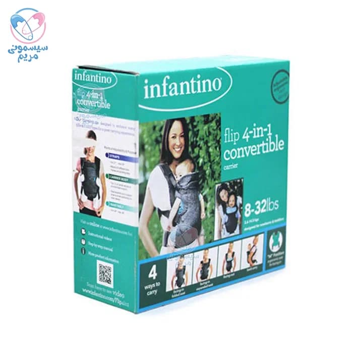 آغوشی چهار حالته اینفانتینو Infantino Flip ساخت چین — تصویر ۳