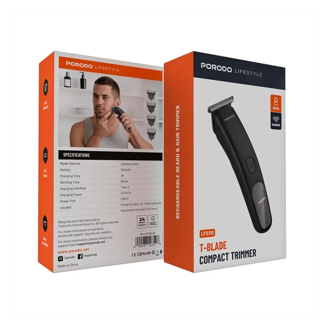 ماشین اصلاح شارژی پرودو مدل Porodo LFS110 600mAh — تصویر ۲