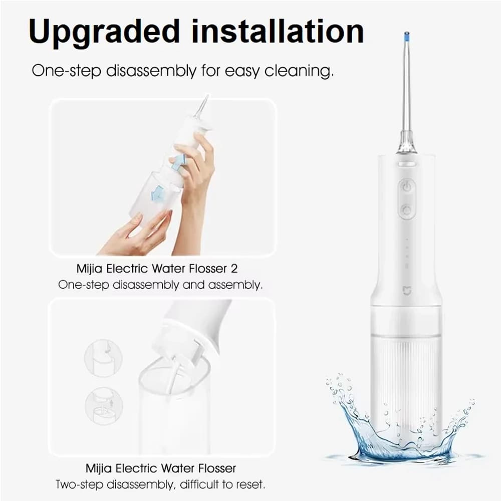 واتر جت و تمیزکننده دندان شیائومی مدل Mijia Electric Water Flosser 2 MEO705 — تصویر ۲