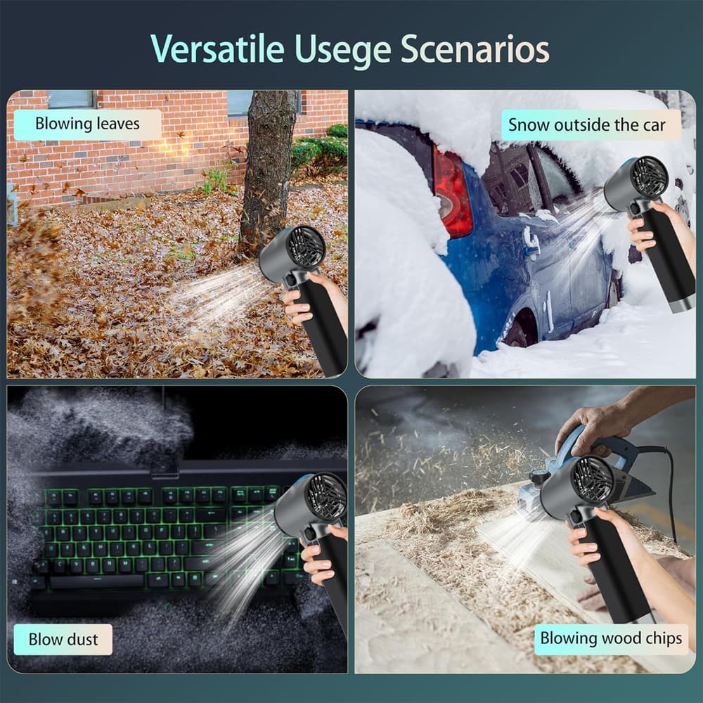 جت فن شارژی بوستر مدل Booster Handheld Portable Violent Turbofan TF64A2 — تصویر ۴