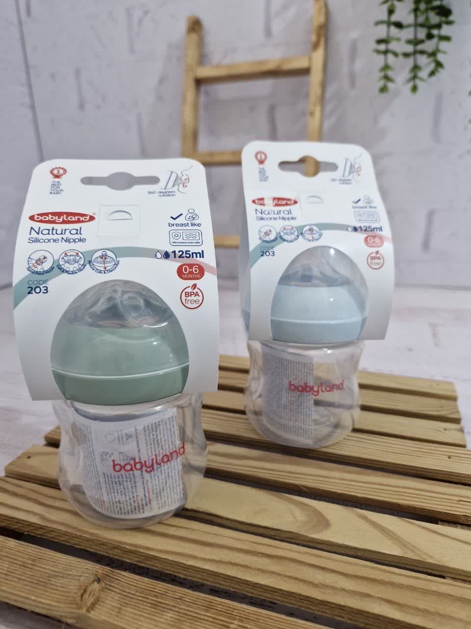 شیشه شیر 125 میل نچرال بی بی لند (کد203) — تصویر ۴