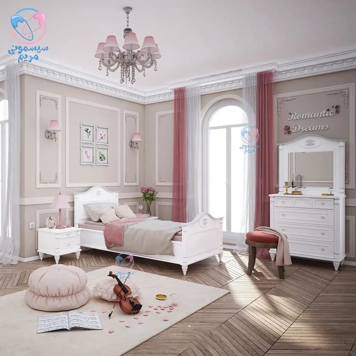 تخت جوان بامبینو رومانتیک 200*100 — تصویر ۳