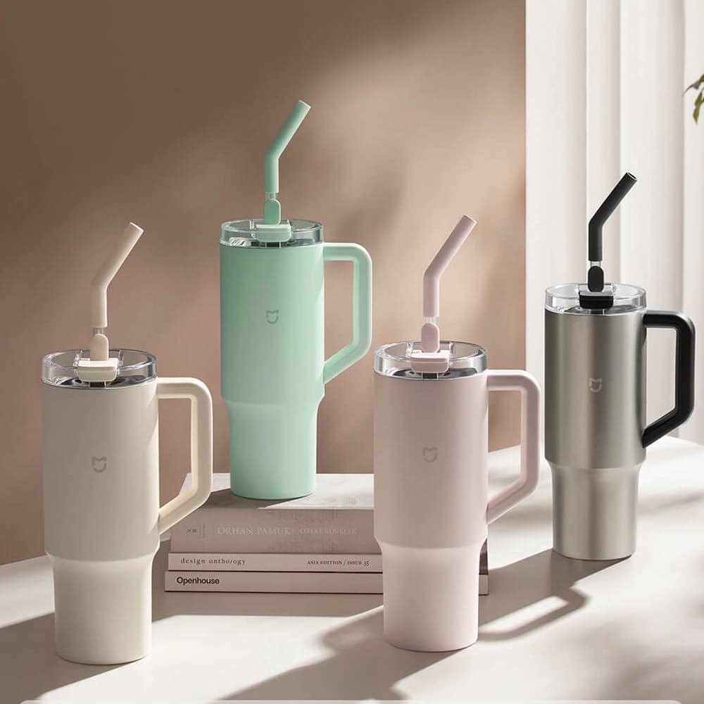 ماگ مسافرتی شیائومی مدل Mijia Straw Mug MJXGB01RM — تصویر ۶