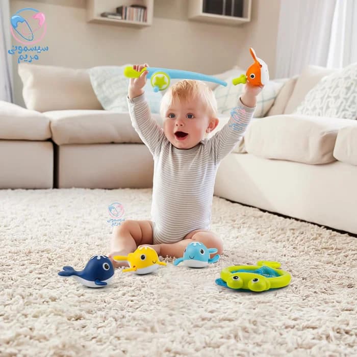 ست اسباب بازی حمام کونیگ کیدز وال و قورباغه Konig Kids 511 — تصویر ۴