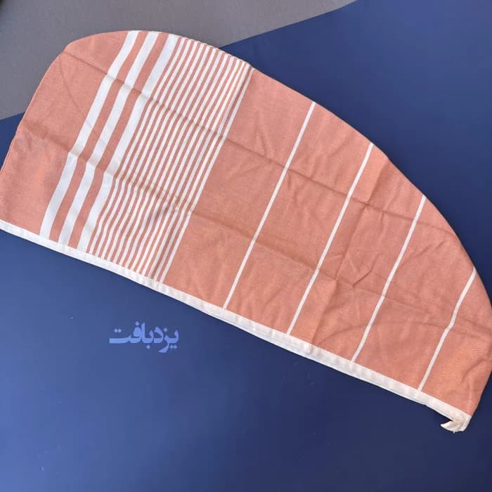کلاه حمام هندی نخی ممتاز رنگ گلبهی — تصویر ۲