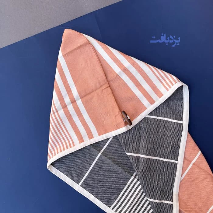کلاه حمام هندی نخی ممتاز رنگ گلبهی — تصویر ۵