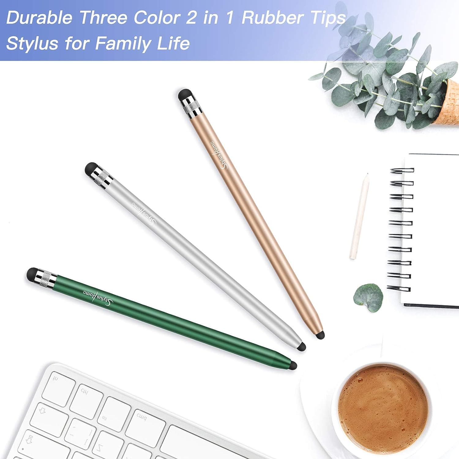 قلم لمسی StylusHome Stylus Pens for Touch Screens (3 Pcs) — تصویر ۴
