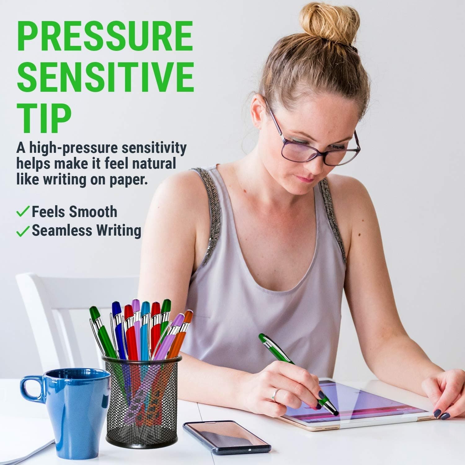 قلم لمسی به همراه نوک جوهری (دو منظوره) Sypen Stylus Pens 2 In 1 Touch Screen & Writing Pen Sensitive Stylus Tip — تصویر ۶
