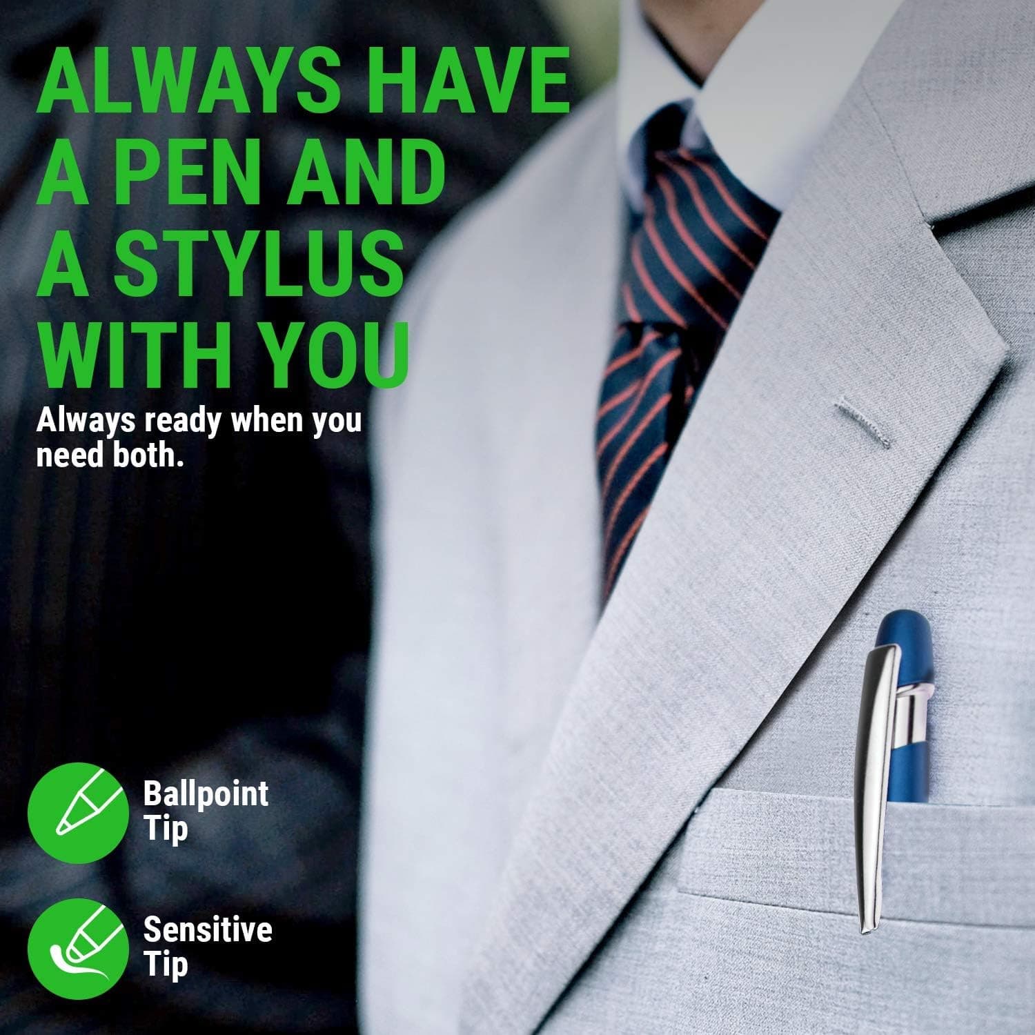 قلم لمسی به همراه نوک جوهری (دو منظوره) Sypen Stylus Pens 2 In 1 Touch Screen & Writing Pen Sensitive Stylus Tip — تصویر ۴