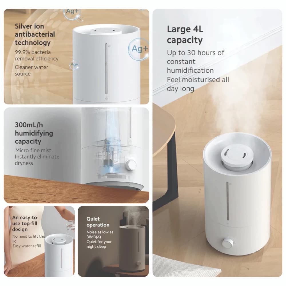 دستگاه بخور و رطوبت ساز سرد شيائومی مدل Mijia Smart Humidifier 2 Lite MJJSQ06DY — تصویر ۳