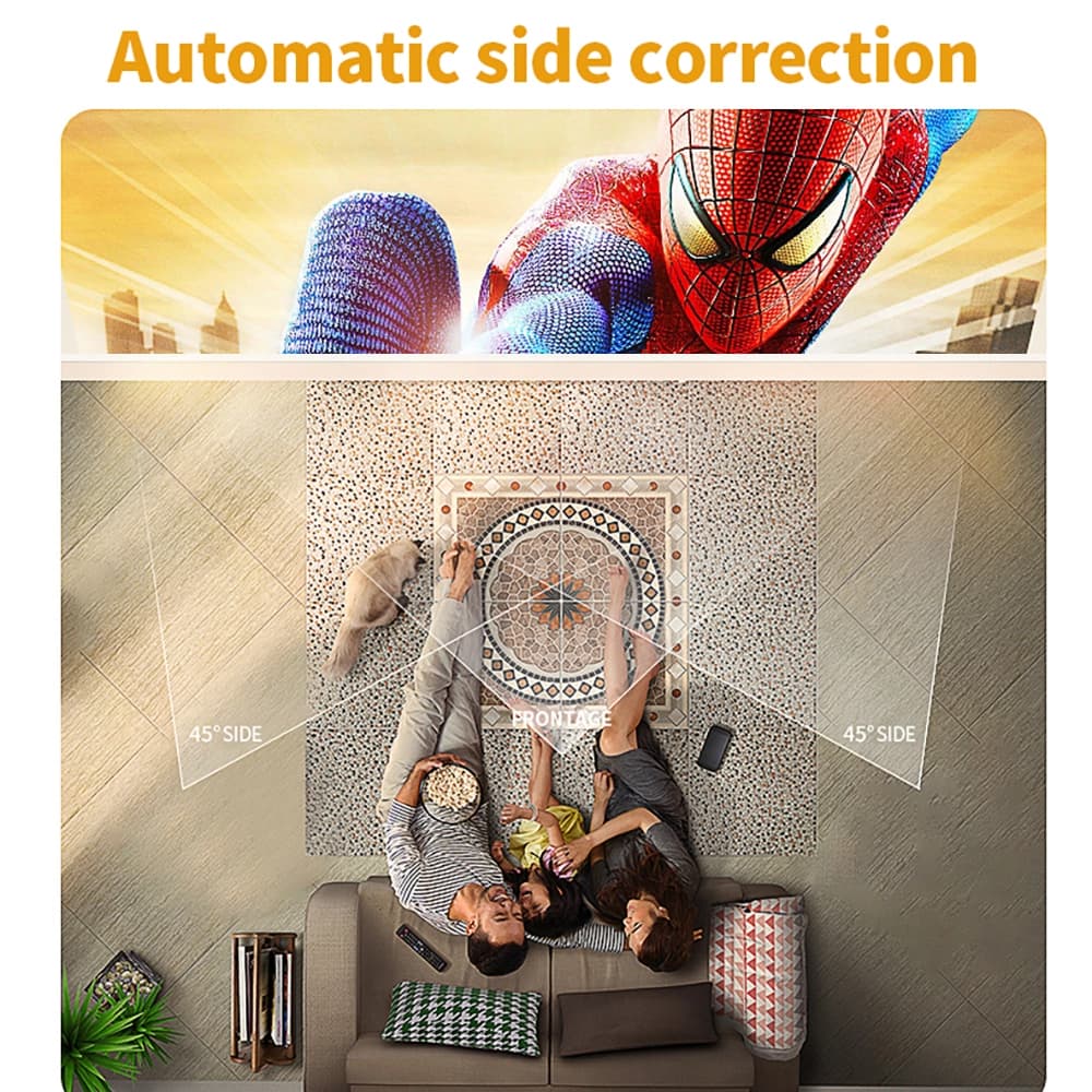 پروژکتور شارژی قابل حمل جنریک مدل Portable Projector K2 — تصویر ۵