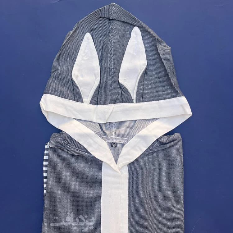حوله تن پوش کودک نخی یزدی رنگ طوسی