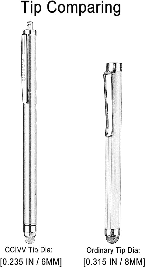 قلم لمسی CCIVV Stylus Pens for Touch Screens iPad iPhone Kindle Fire — تصویر ۵