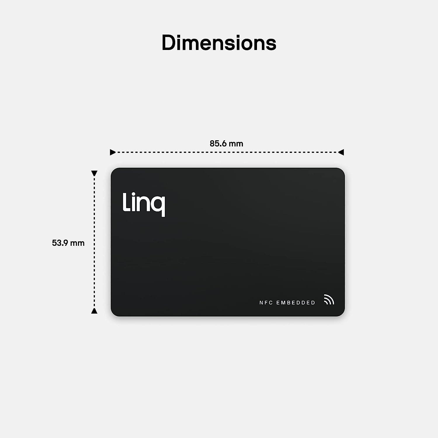تگ کارتی Linq Digital Business Smart NFC Contact and Networking Card RFID — تصویر ۳