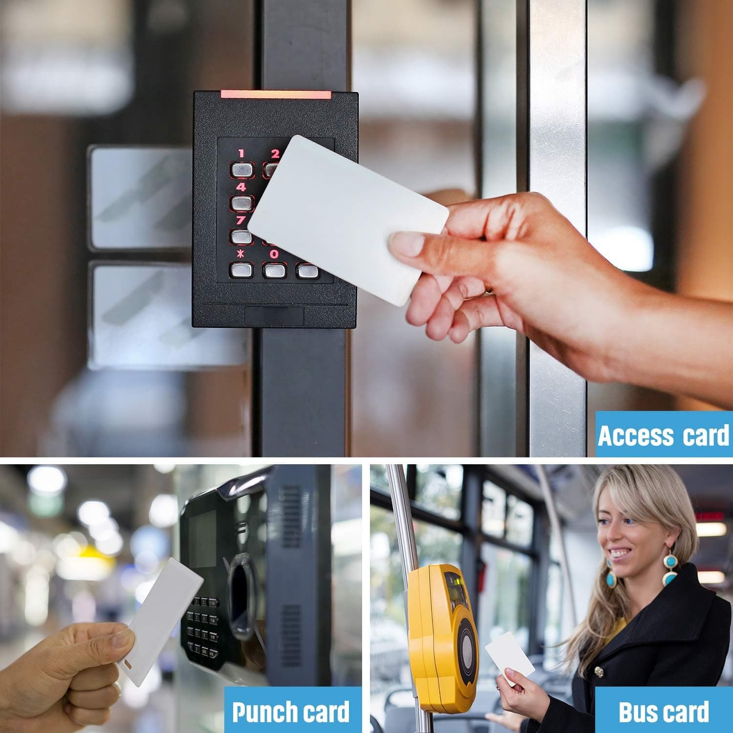 40 عدد تگ کارتی NTAG215 NFC Cards, PVC Cards NTAG 215 NFC White Tags RFID — تصویر ۲
