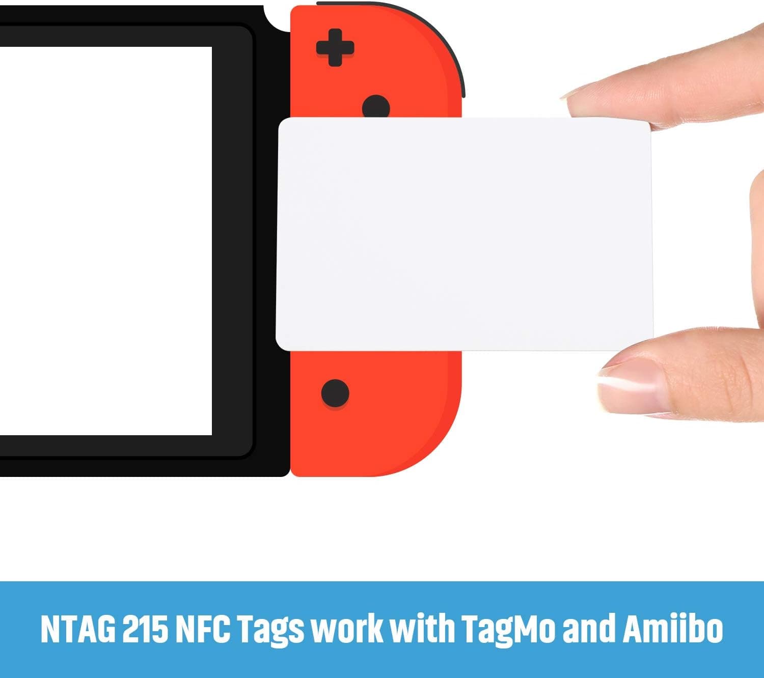 40 عدد تگ کارتی NTAG215 NFC Cards, PVC Cards NTAG 215 NFC White Tags RFID — تصویر ۴
