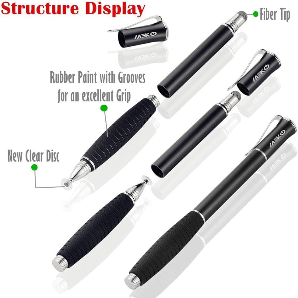 بسته 3 عددی قلم لمسی MEKO Universal Disc Style Touch Screen Pen for iPhone/iPad — تصویر ۵