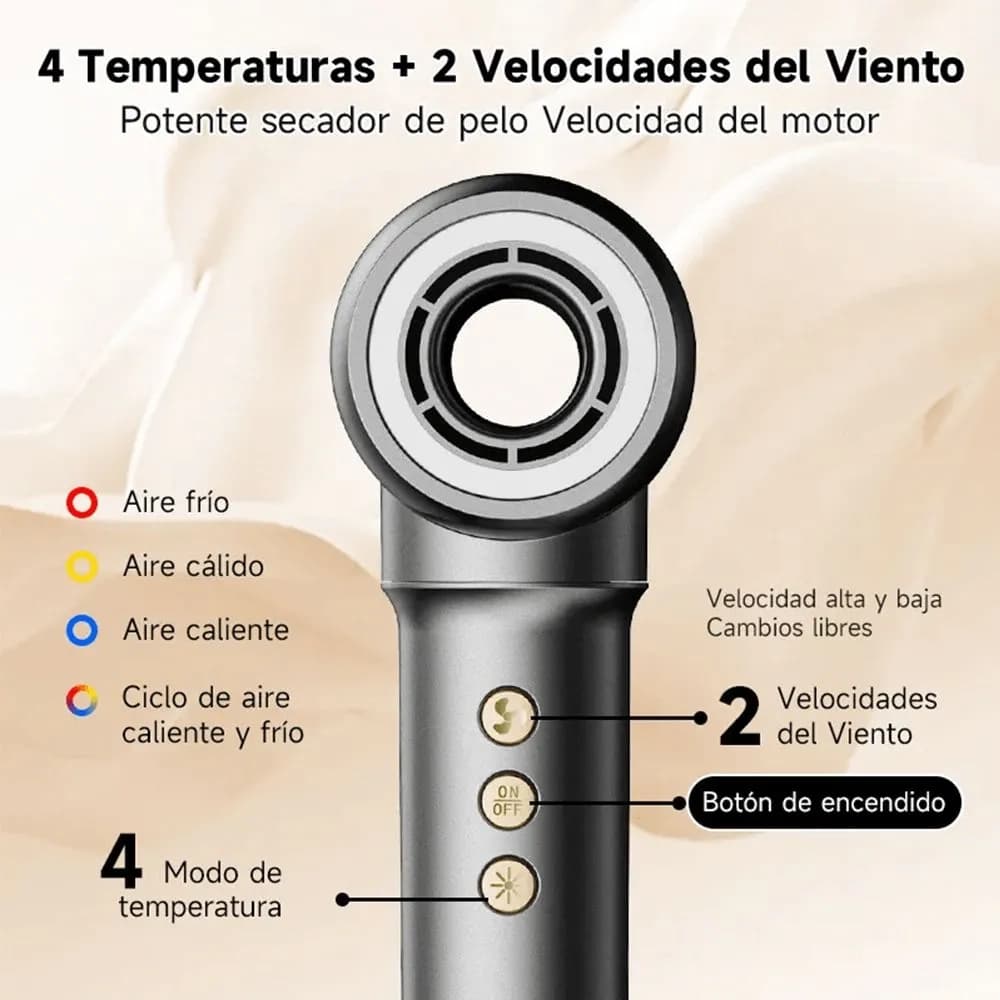 سشوار شیائومی مدل Bomidi Multifunctional hair stick 6 in 1 ZCY892-A — تصویر ۳