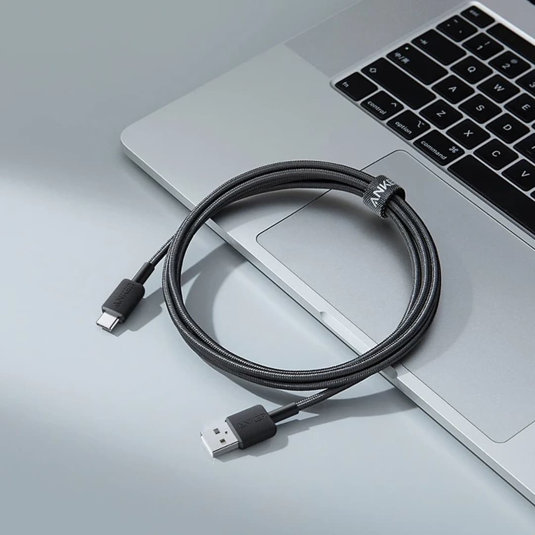 کابل USB به USB-C انکر مدل Anker A81h6h11 طول 1.8 متر — تصویر ۴