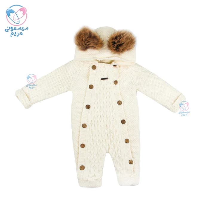 سرهمی بافت کلاهدار بیبی میو Baby Mio 7057