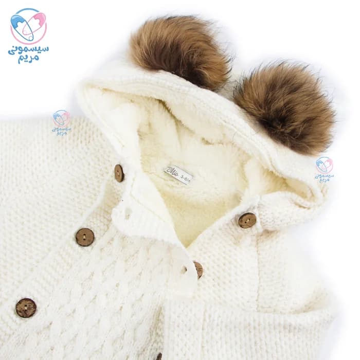 سرهمی بافت کلاهدار بیبی میو Baby Mio 7057 — تصویر ۲