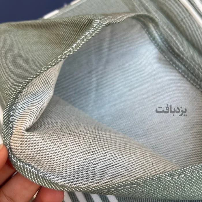 حوله استخری نخی یزدی رنگ زیتونی — تصویر ۲