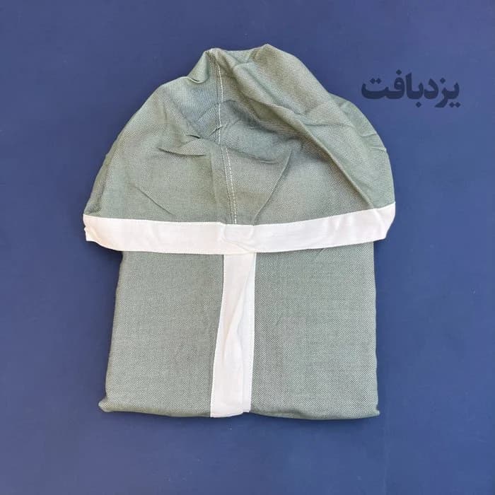 حوله تن پوش کودک نخی یزدی رنگ زیتونی