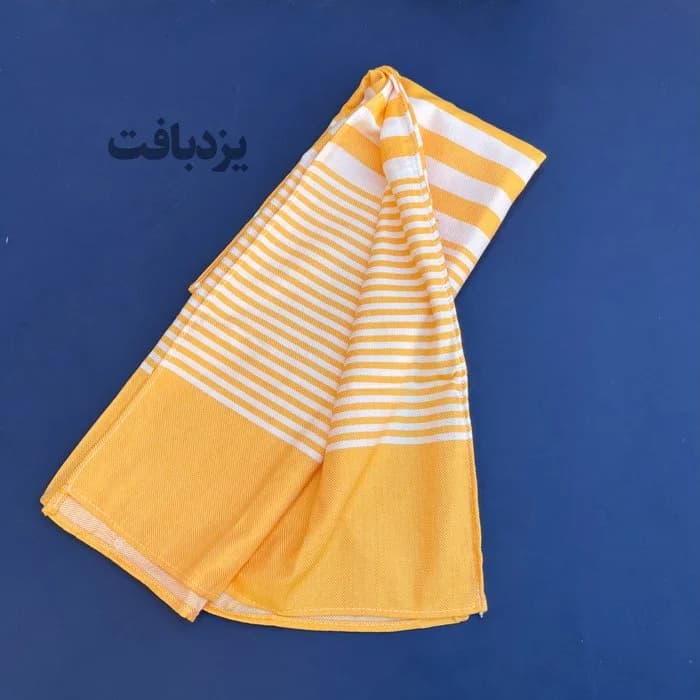 حوله باشگاهی نخی یزدی ریشه دار رنگ زرد