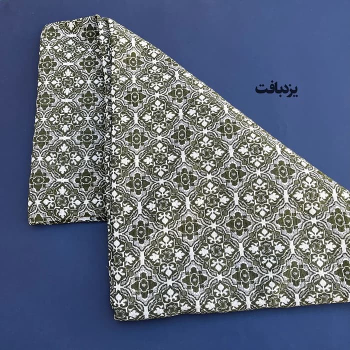 زیر سفره ای یزدی سه متری طرح زمرد رنگ ماشی — تصویر ۴