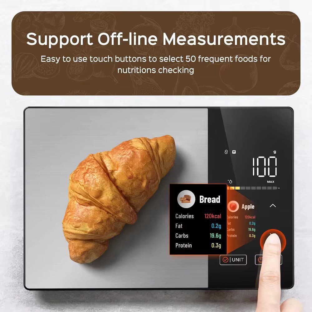 ترازو هوشمند آشپزخانه تاک تیک مدل Taktik Smart Food Scale — تصویر ۶