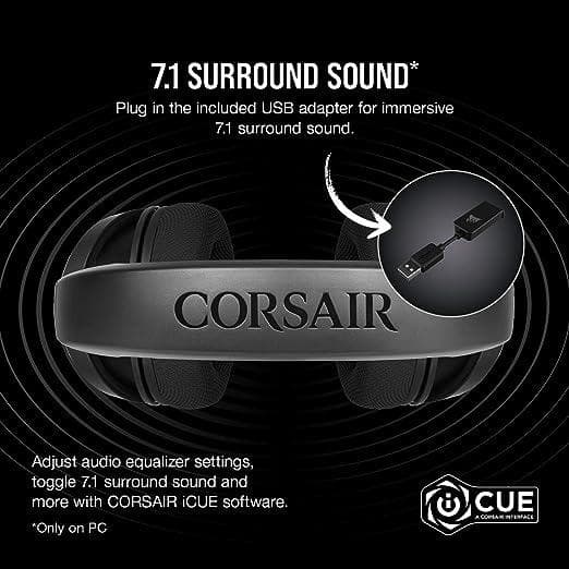 هدفون گیمینگ Corsair HS35 – Stereo Gaming Headset – Memory Foam Earcups — تصویر ۶