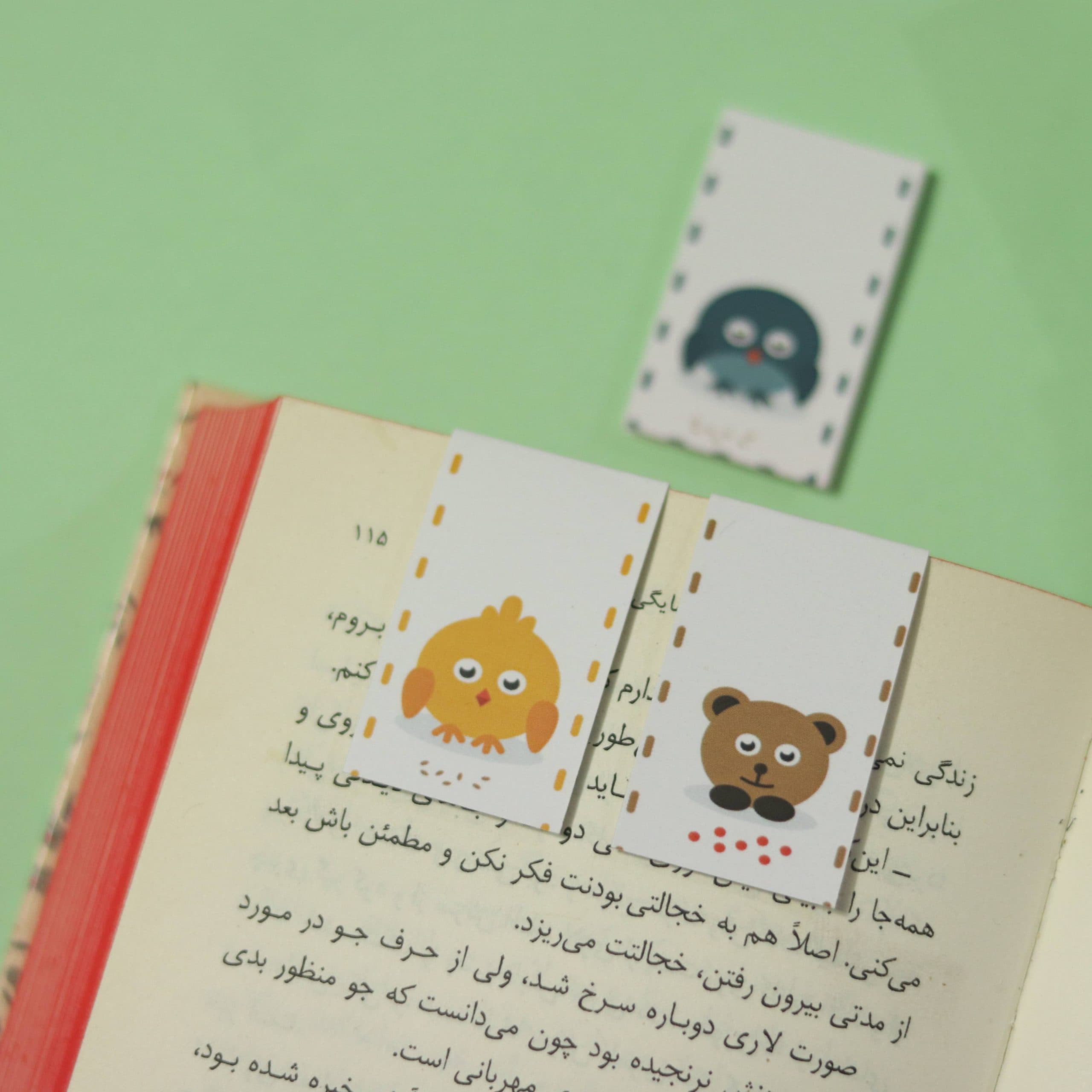 بوک مارک مگنتی | نشانگر کتاب سه تایی مدل فانتزی 03 | Fancy Magnet Bookmark 03