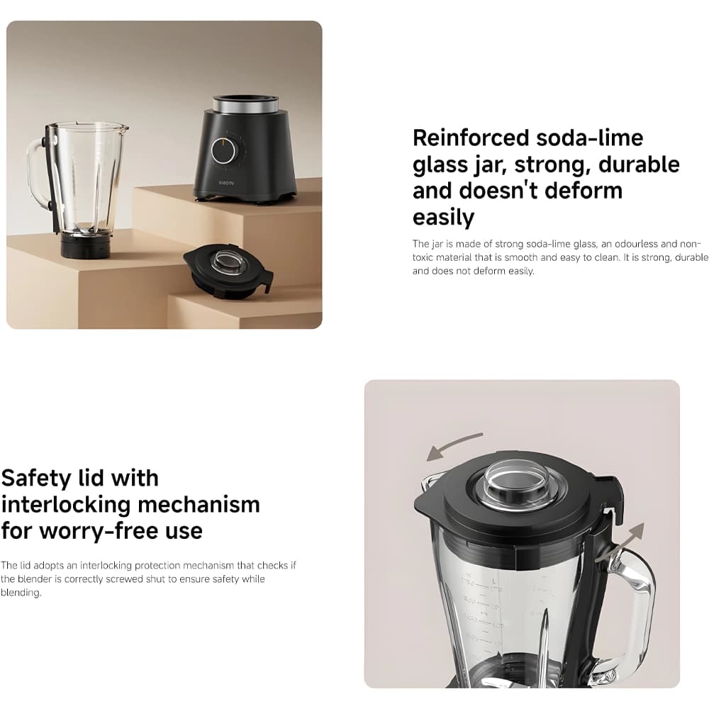 مخلوط کن هوشمند شیائومی مدل Xiaomi Smart Blender MLLJ001CM-1A — تصویر ۶