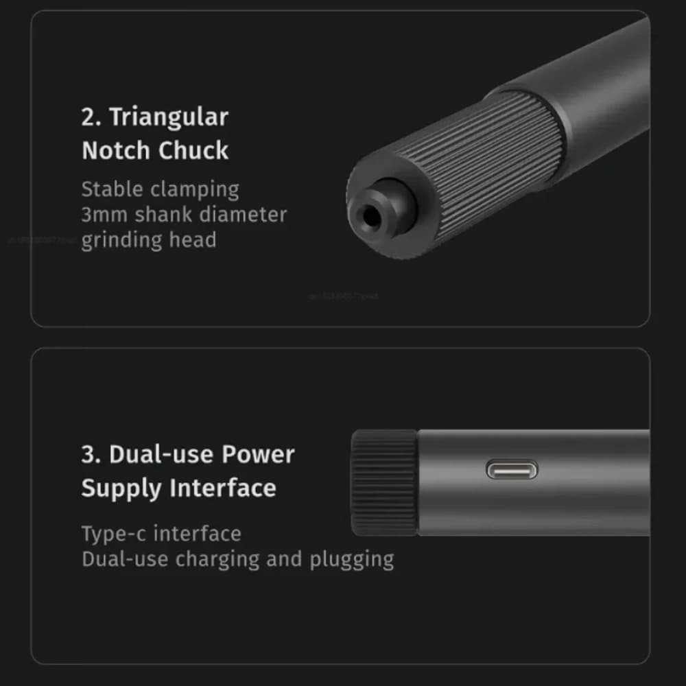 قلم منبت کاری شارژی شیائومی مدل Mijia Electric Grinding Pen MJDMB001QW — تصویر ۴