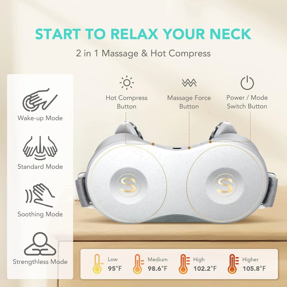 ماساژور شانه و گردن شیائومی مدل SKG Neck & Shoulder Massager H7 MAX — تصویر ۳