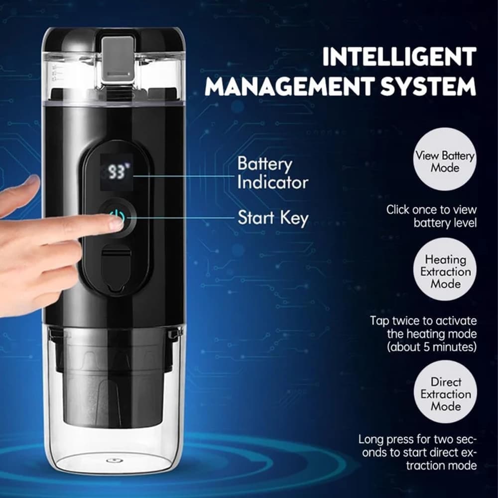 اسپرسو ساز شارژی قابل حمل شیائومی مدل MI Portable Espresso Machine JY-001BX — تصویر ۵