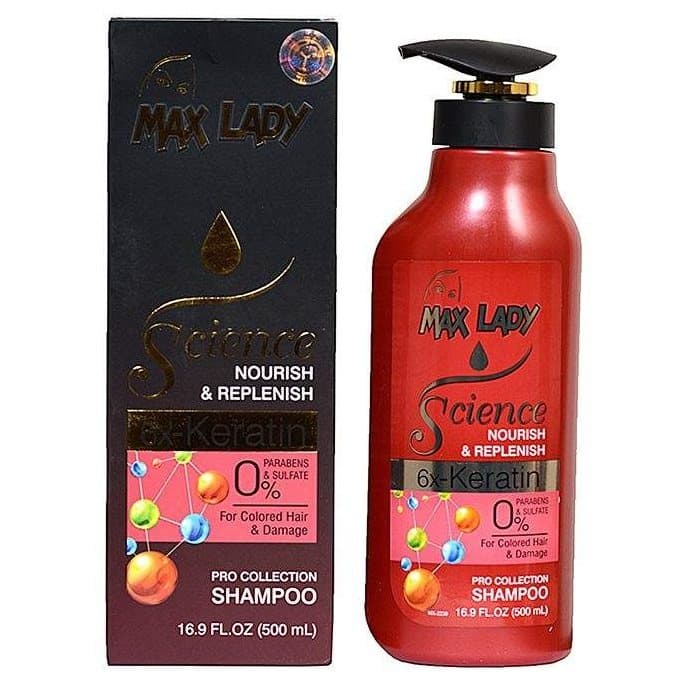 شامپو کراتین مکس لیدی مخصوص مو های رنگ شده MAX LADY — تصویر ۲