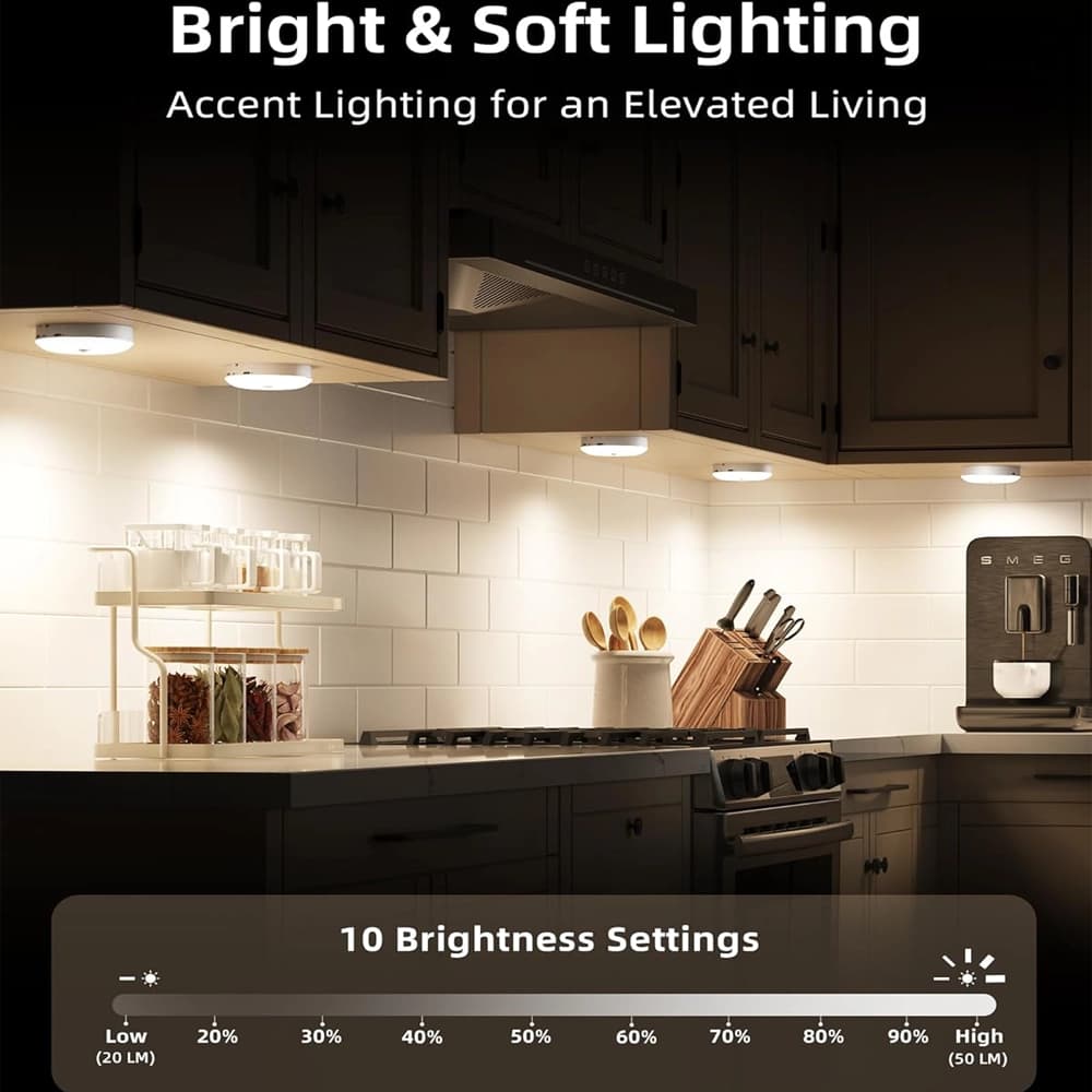 چراغ ال ای دی سنسور دار حرکتی ایزولو پک 6 تایی مدل EZVALO Led Motion Sensor Light EZL2415A — تصویر ۲