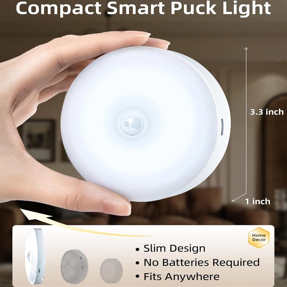 چراغ ال ای دی سنسور دار حرکتی ایزولو پک 6 تایی مدل EZVALO Led Motion Sensor Light EZL2415A — تصویر ۴