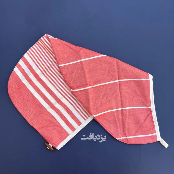 کلاه حمام هندی نخی ممتاز رنگ قرمز — تصویر ۴