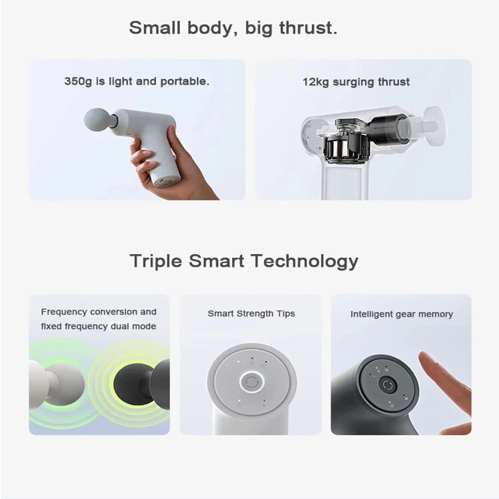 ماساژور تفنگی شیائومی مدل Mijia Portable Massage Gun 3 MJJMQ07YM — تصویر ۴